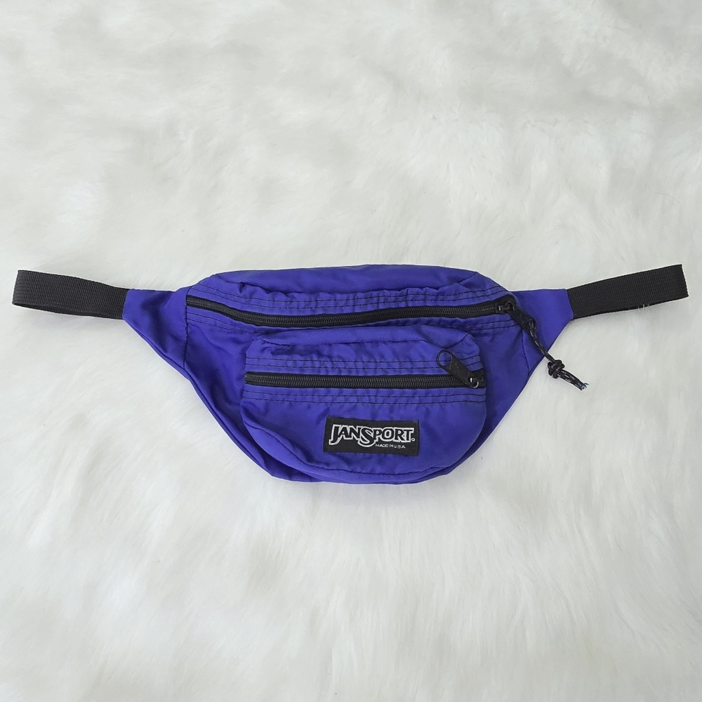 Jansport Vintage Fanny Pack Waist Bag Purple
